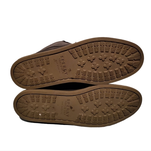 Sperry Top-Sider Black Leather Moc-Toe Combat Ankle Boots Men's Size 10.5M - Picture 9 of 11